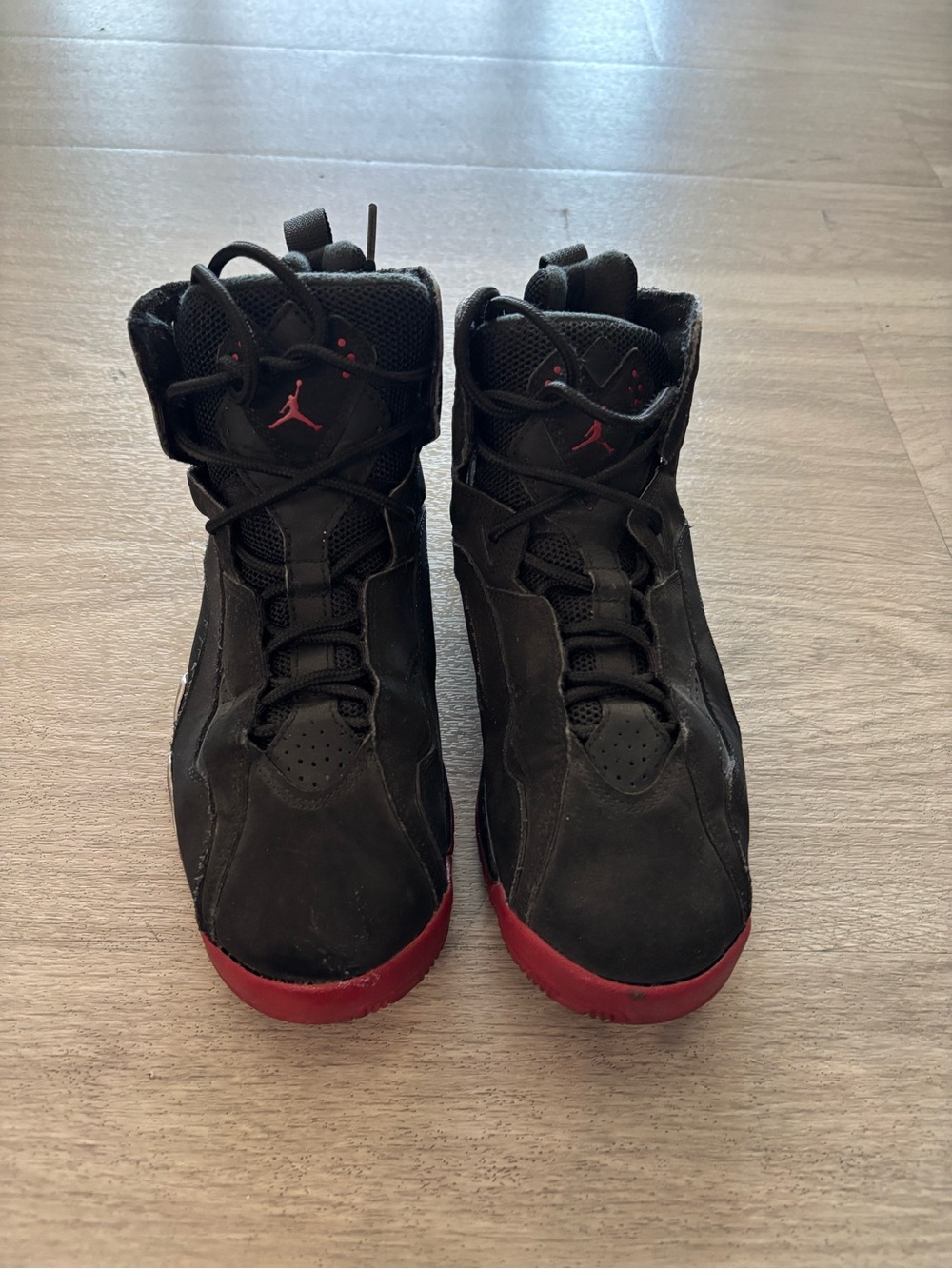 Nike Jordan Youth Black & Red High-Top Basketball Shoes